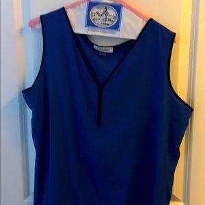 2 piece skirt suit with blouse